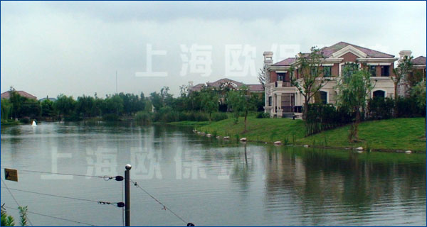 人工湖治理,上海中海翡翠湖岸
