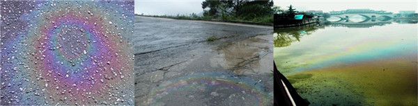 水面由于浮油污染扩散造成水体缺氧水质下降