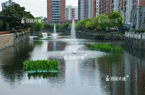 浮水喷泉式曝气机应用于河道治理