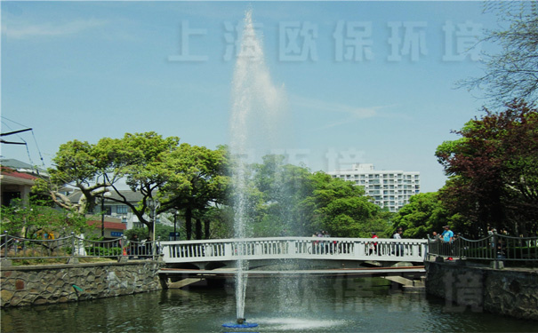 JAISTING浮水喷泉式曝气机在景观河道中应用