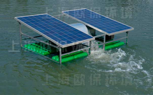 SOLARPL推流式太阳能曝气机在氧化塘中应用