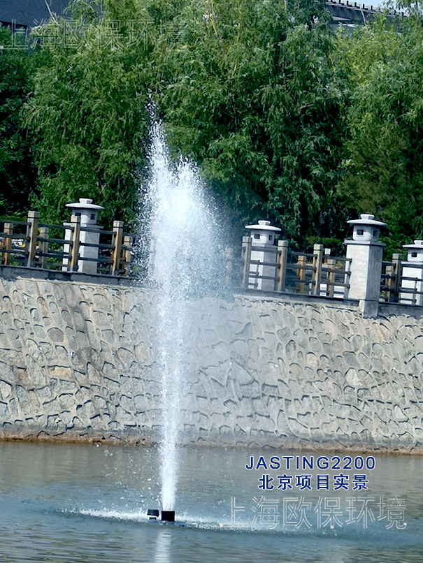 JASTING喷泉曝气机在生态湖泊中应用
