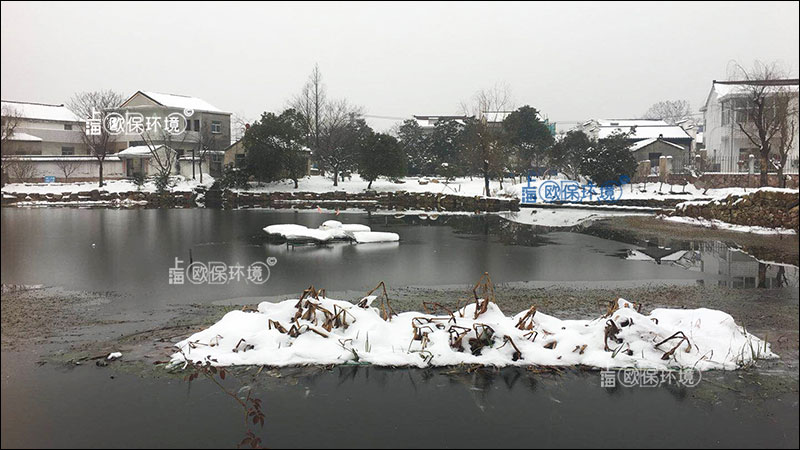 漂浮移动湿地的丝状保温层（复合纤维浮动湿地）植物可以安全越冬