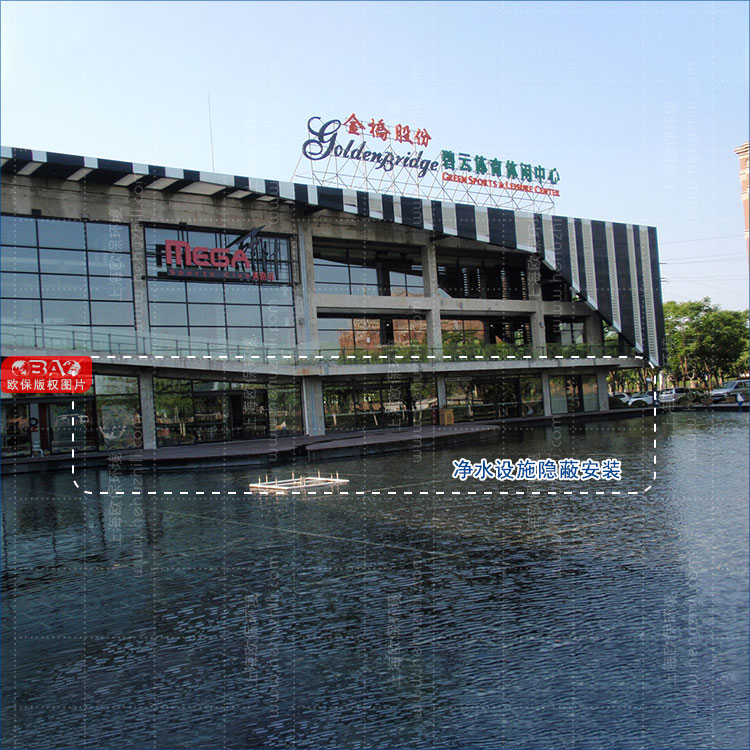 上海某体育休闲中心景观水水处理改造工程，清澈见底，清水养鱼