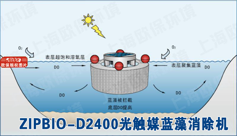 ZIPBIO-D2400光触媒蓝藻消除机净水原理